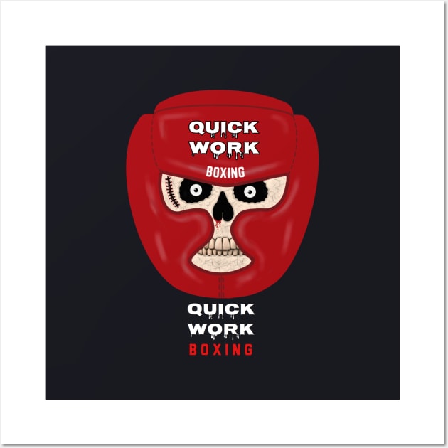 QUICK WORK BOXING Wall Art by DRAWGENIUS